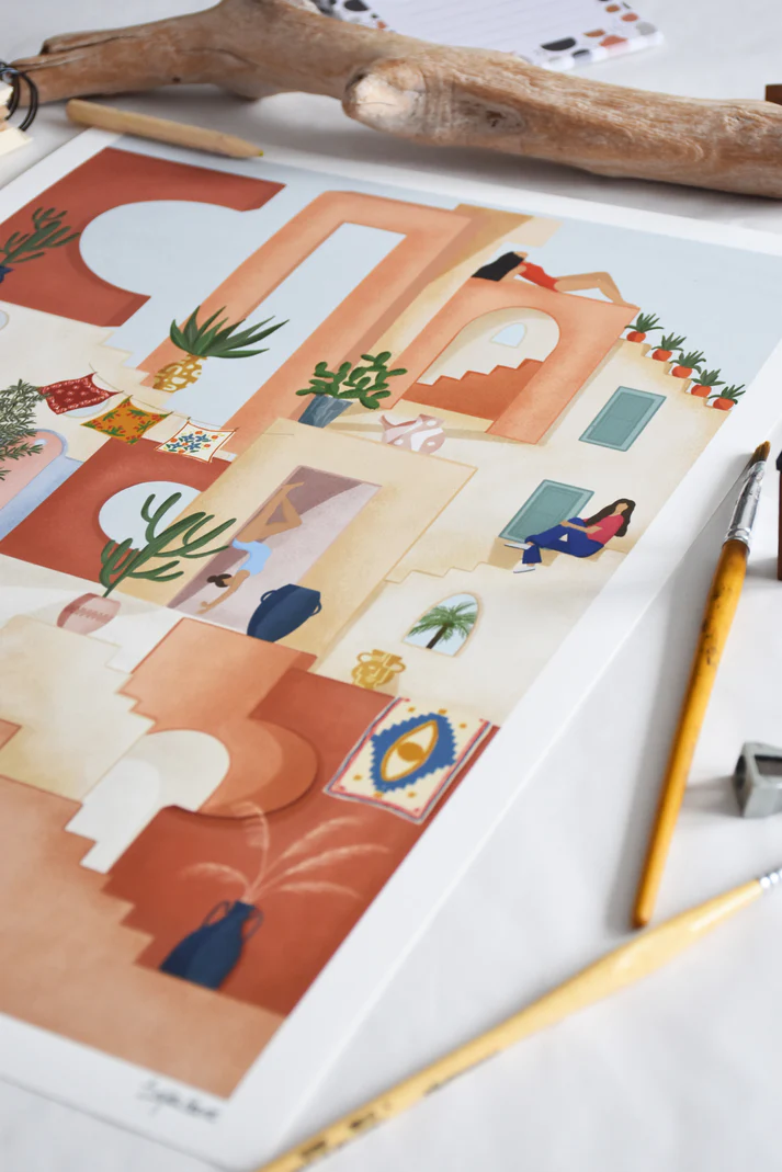 Art print A3 - Muralla Roja - Image 2