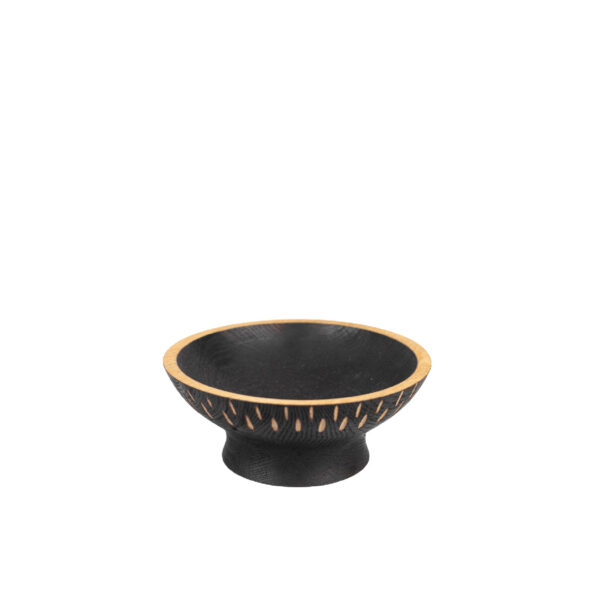 Wooden bowl with tray and addition - Medium