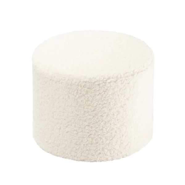 Pouffe - different colors and textures - Cream white