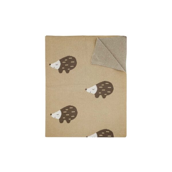 Hedgehog Blanket from Little Otja — soft, handcrafted knitted blanket.