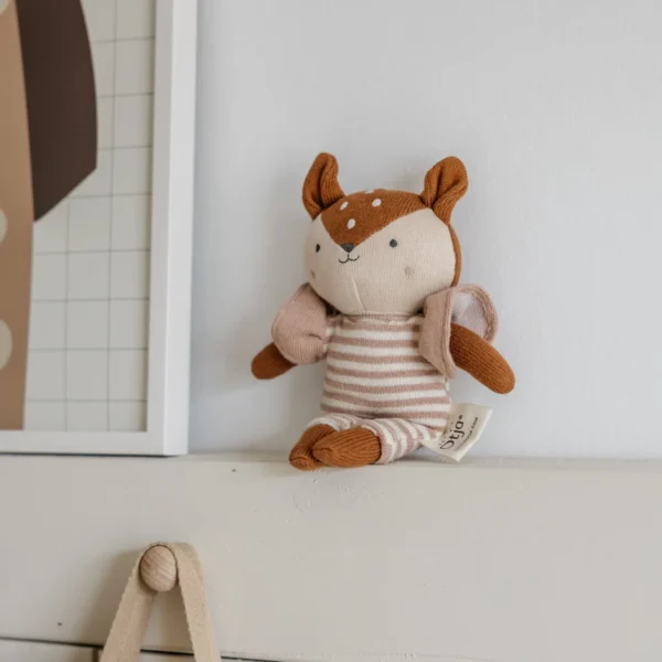 Knitted Deer Toy from Little Otja — handcrafted soft toy deer.
