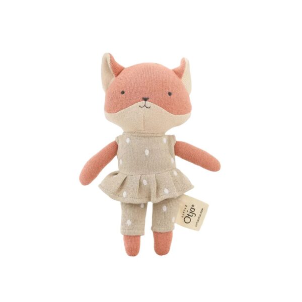 Fox Knitted Toy from Little Otja — handcrafted soft toy fox.
