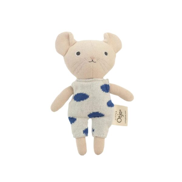 Mouse from Little Otja — handcrafted knitted toy mouse.
