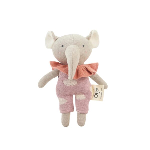 Purple Elephant from Little Otja — handcrafted knitted toy elephant.