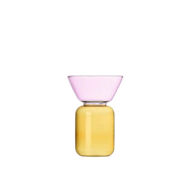 Gelee Vase, yellow/pink