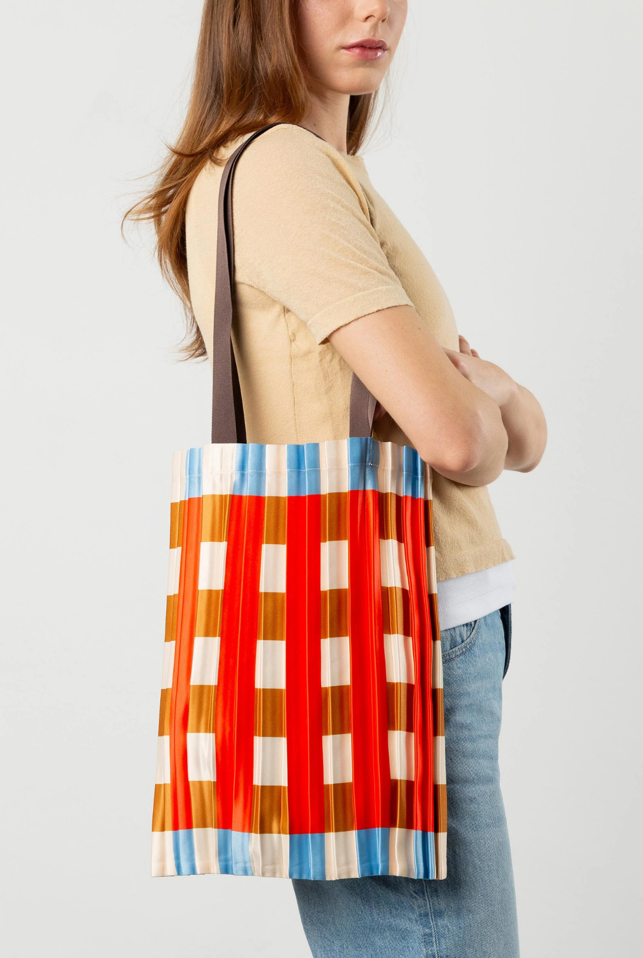 Tote bag Multitudes Marsala